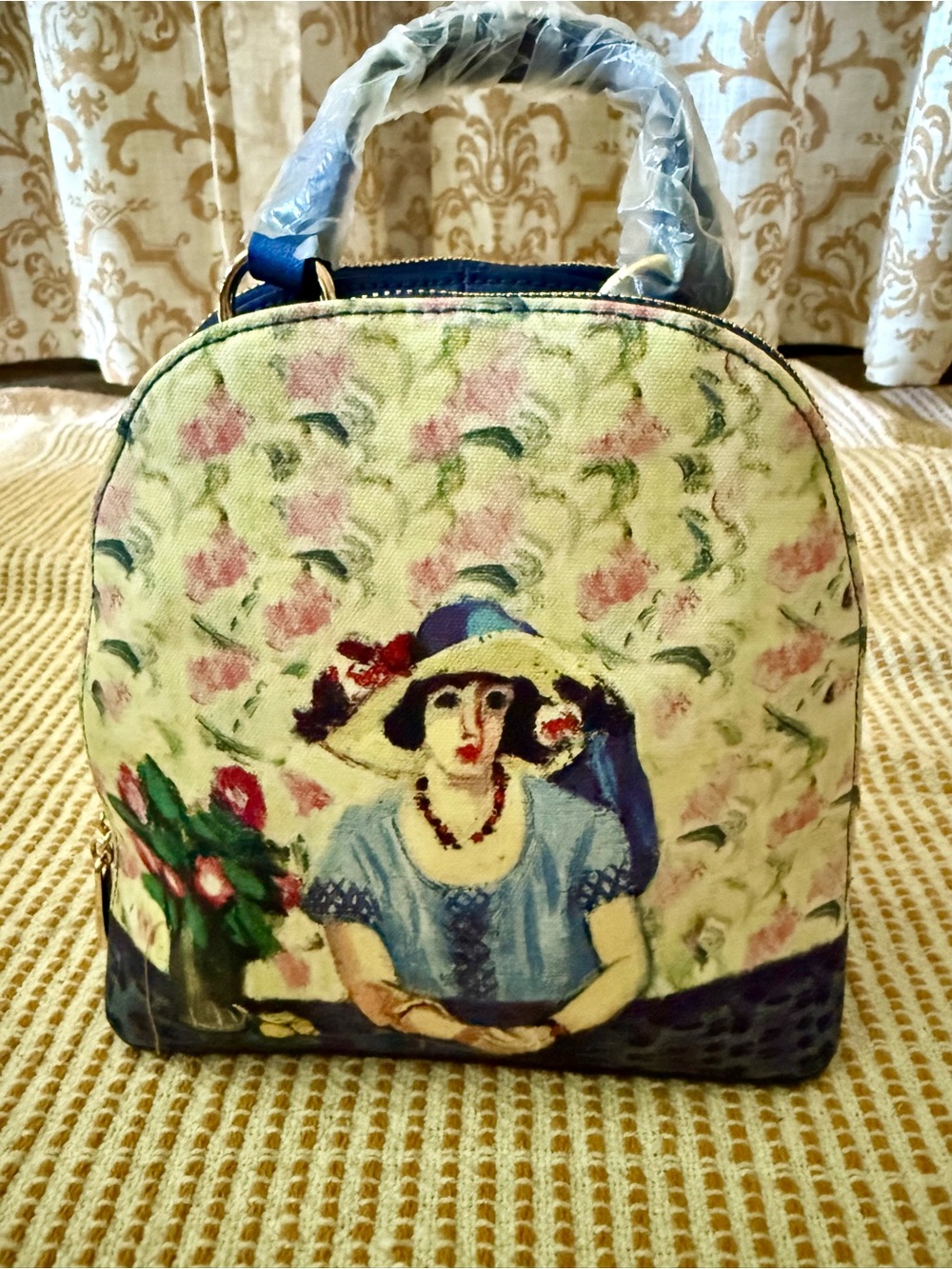 Signare Tapestry Convertible mini backpack and crossbody bag NWT